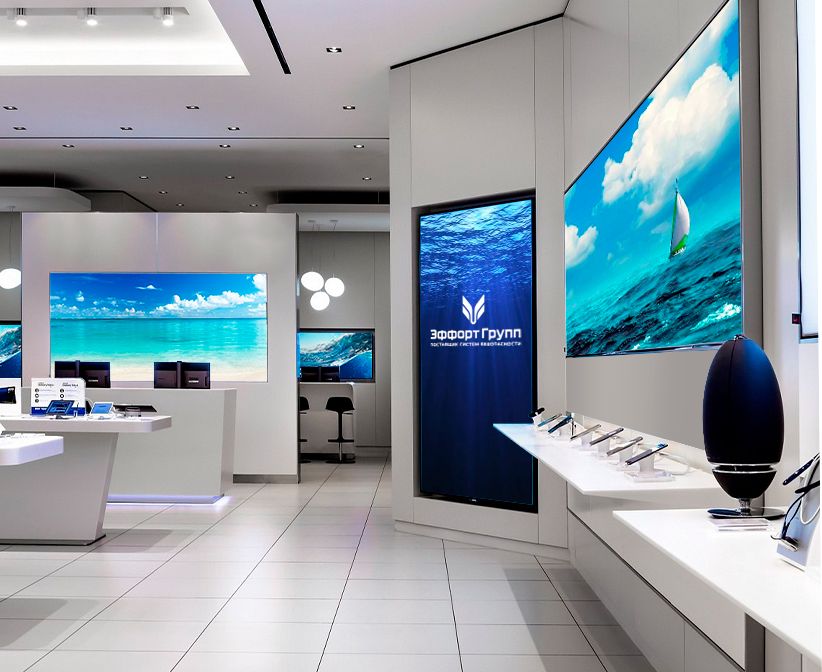  LED экраны на прикассовую зону