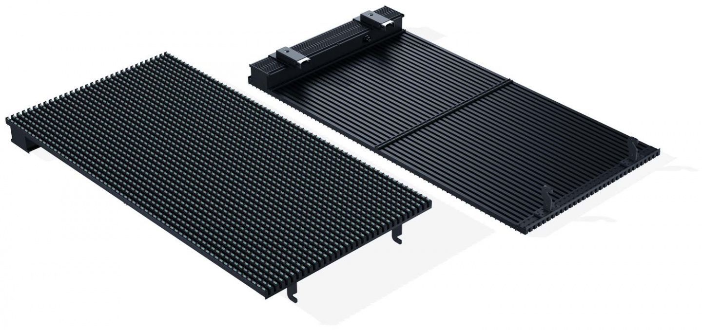 Реечный медиафасад EFF-P15-31