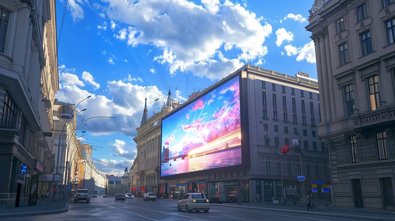 Уличный LED экран OUTDOOR, 2,5мм/ (6,72х3,84м)